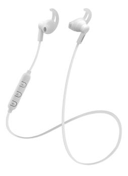 STREETZ Bluetooth stay-in-ear headset with mic, Bluetooth 5.0, white (HL-BT304)