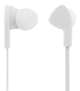 STREETZ in-ear headset, 1-button remote, 3.5mm, microphone,  white (HL-W103)