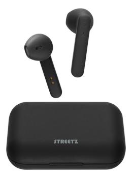 STREETZ True Wireless Stereo Bluetooth Headphones - Black (TWS-104)