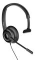 DELTACO Office USB mono headset, volume control, noise reducing mic