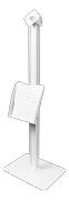DELTACO Office Floor stand with brochure stand VESA 75x75, 100x100 White