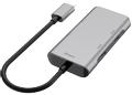 DELTACO USB-C hub, 2xUSB-C ports,2xUSB-A ports,10Gb/s,Grey