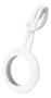 DELTACO Apple AirTag case, silicone, hanger, white