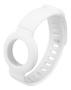 DELTACO Apple AirTag silicone wristband, white
