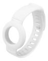 DELTACO Apple AirTag silicone wristband, white