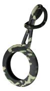 DELTACO Apple AirTag case, silicone, hanger, camouflage