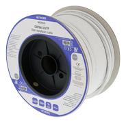 DELTACO Netværkskabel - Cat6a U/UTP - installation kabel - 100m - Hvid - Slim