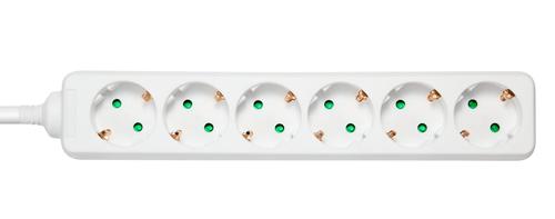 DELTACO outlet 6xCEE 7/3 1xCEE 7/7 3m white (GT-0601)