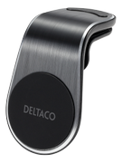 DELTACO magnetic car holder, angled air vent mount, for mobile, black