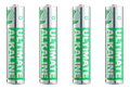 DELTACO Ultimate Alkaline batteries, LR03/AAA size, 4-pack