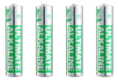 DELTACO Ultimate Alkaline batteries, LR03/AAA size, 4-pk