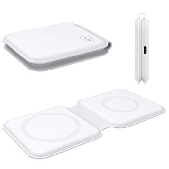 4smarts SiGN UltiMAG DuoFold Wireless Charger with USB-C Cable, 15W - White (462334)