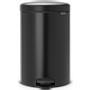 BRABANTIA Newlcon pedalspand Matt Black 20 ltr