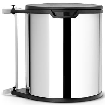 BRABANTIA Built-In affaldsspand 15L Brilliant Steel (418181)