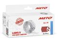 METO Prisetiket,  Meto 32x19mm neon rød, pakke a 5 stk (30007361)
