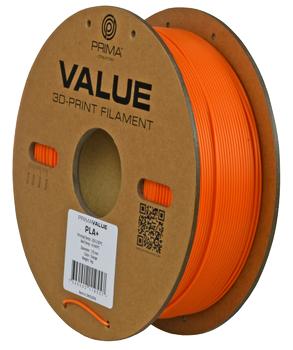 3D PRIMA PrimaValue PLA+ - Orange - 1.75mm - 1kg (PV24-PLA-175-1000-OR)