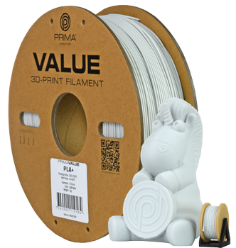3D PRIMA PrimaValue PLA+ - Light Grey - 1.75mm - 1kg (PV24-PLA-175-1000-LGY)