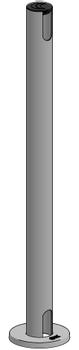 ERGONOMIC SOLUTIONS 600 mm pole w/ end cap, (EET138-02)