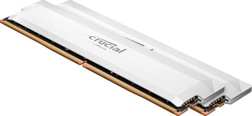 CRUCIAL Pro DDR5-6000 32GB Kit (16GBx2) UDIMM: OC Gaming Memory White (CP2K16G60C36U5W)