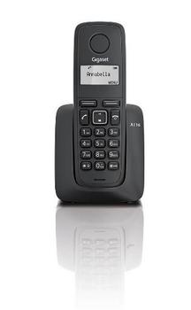 GIGASET A116 Dect Telephone Caller Id  (A116 BLACK)