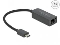 DELOCK Netværksadapter USB-C 3.2 Gen 1 / Thunderbolt 3 2.5Gbps Kabling