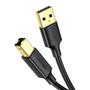 UGREEN USB-A to USB-B printer cable, 480Mbps, 5m - Black