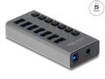 DELOCK External USB 5 Gbps Hub with 7 Ports + Switch
