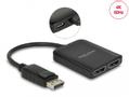 DELOCK DisplayPort 1.4 Splitter 1 x DisplayPort to 2 x DisplayPort MST Video-/audiosplitter DisplayPort 