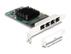 DELOCK PCI Express x1 Card to 4 x RJ45 Gigabit LAN BCM