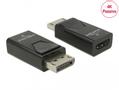 DELOCK Adapter DisplayPort 1.2 male to HDMI female 4K Passive black