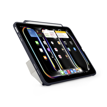 PIPETTO iPad Pro 11 (2024) Origami No3 Pencil Case - Dark Blue (P053-113-AF)