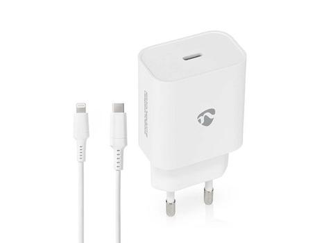 NEDIS Vegglader NEDIS USB-C til lightning 1m (WCPDL20W112WT)