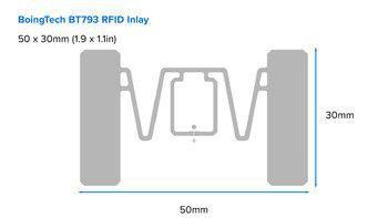 ZEBRA LABEL, PAPER, 54X35MM_ DIRECT THERMAL, Z-SELECT 2000D , COATED, PERMANENT ADHESIVE, 76MM CORE, SAMPLE,  RFID, 100/ROLL (SAMPLE16389R)