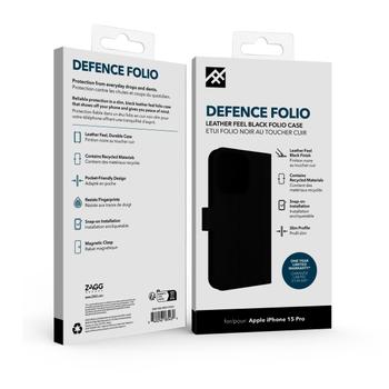 ZAGG / INVISIBLESHIELD ZAGG IF Defence Folio iPhone 15 Pro Black (302011838)