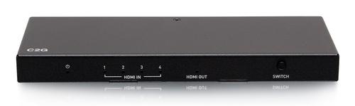 C2G G 4-Port HDMI Switch - 4K HDMI Video Switch Box - Video/ audio splitter - 4 x HDMI - desktop (C2G41604)