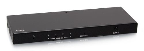 C2G G 4-Port HDMI Switch - 4K HDMI Video Switch Box - Video/ audio splitter - 4 x HDMI - desktop (C2G41604)