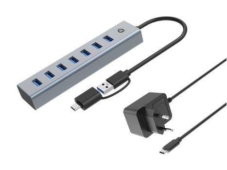 CONCEPTRONIC 7-Port Usb 3.0 Hub With Power  (HUBBIES21GP)