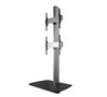 B-TECH AV SYSTEM X - UNIVERSAL DUAL STACK FLAT SCREEN FLOOR STAND (VESA 600 X 400) - 1.8M