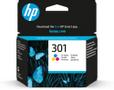 HP 301 - CH562EE - 1 x Yellow,1 x Cyan,1 x Magenta - Ink cartridge - For Deskjet 1000, 1010, 1050 J410, 1050A J410, 1051A J410, 1055 J410, 1056 J410, 1510, 1512, 1513, 2000, 2050 J510, 2050A J510, 205