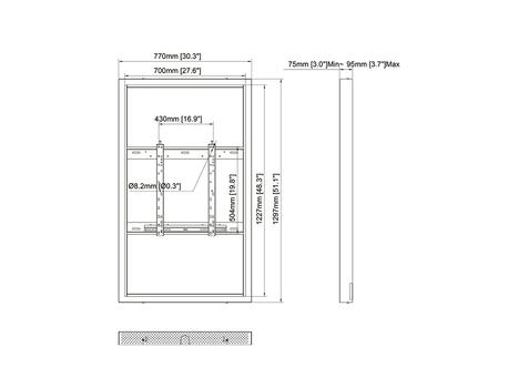 MULTIBRACKETS M Pro Series - Kiosk Black 65"" (7350022733565)