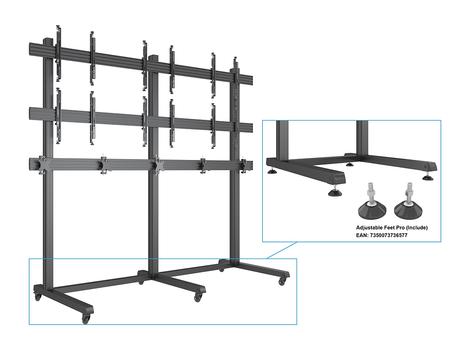 MULTIBRACKETS M Pro Series Video Wall Stand MBF3x2Ux5 270 Micro Adjustable (7350105216916)