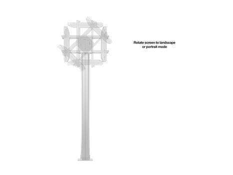 MULTIBRACKETS M Public Display Stand 210 HD B2B Silver w. Floormount (7350073738328)