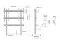 MULTIBRACKETS M Pro Series Video Wall Stand MBF2x2Ux3 270 Micro Adjustable (7350105216909)