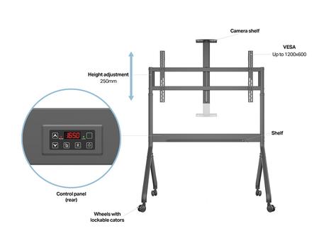 MULTIBRACKETS M Motorized Collaboration Floorstand 65¨-100¨ (7350073738229)