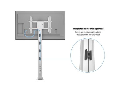 MULTIBRACKETS M Public Display Stand 210 HD B2B Silver w. Floormount (7350073738328)
