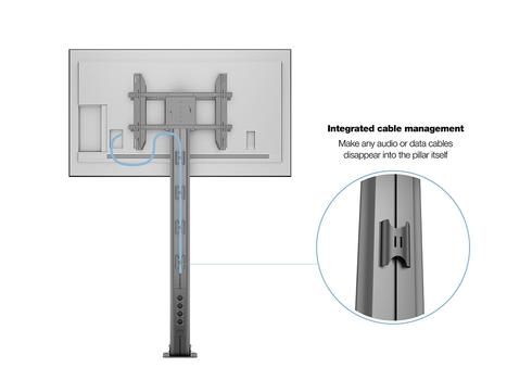 MULTIBRACKETS M Public Display Stand 210 HD B2B Black w. Floormount (7350073738311)