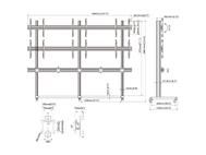 MULTIBRACKETS M Pro Series Video Wall Stand MBF3x2Ux5 270 Micro Adjustable (7350105216916)