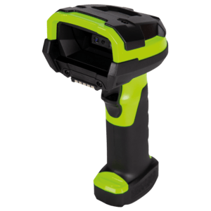 ZEBRA DS3608-XR: RUGGED, AREA IMAGER, EXTENDED RANGE (SE58), CORDED, GREEN LASER AIMER, INDUSTRIAL GREEN, VIBRATION MOTOR