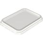 ABENA Snap-on låg, 19,45x14,38x1,69cm, transparent, APET, til standard bakke