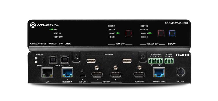 ATLONA 4ž2 Matrix Switcher with USB (AT-OME-MS42-HDBT)